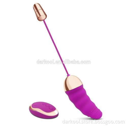 DE030/High Quality Wireless Jump Egg Vibrator Bullet Vibrator Clitoral Anal Toys